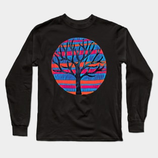 Tree in Blue Wash Long Sleeve T-Shirt